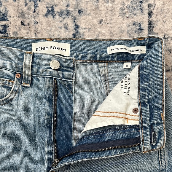 Denim Forum The ‘90s Seamed Hi-Rise Barrel Jean - Picture 9 of 11